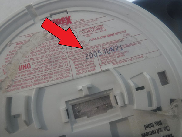 Expired smoke detector