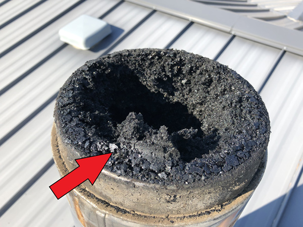 Creosote build-up in flue