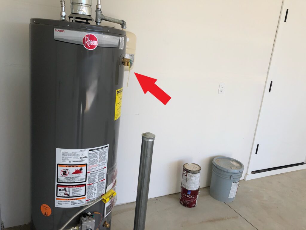 Water Heater Missing TPRV Drain Tube